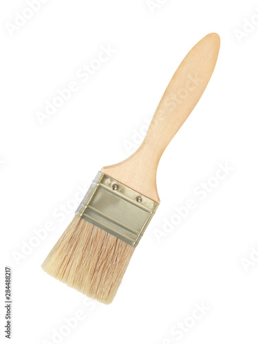Paint brush isolated on white background with clipping path