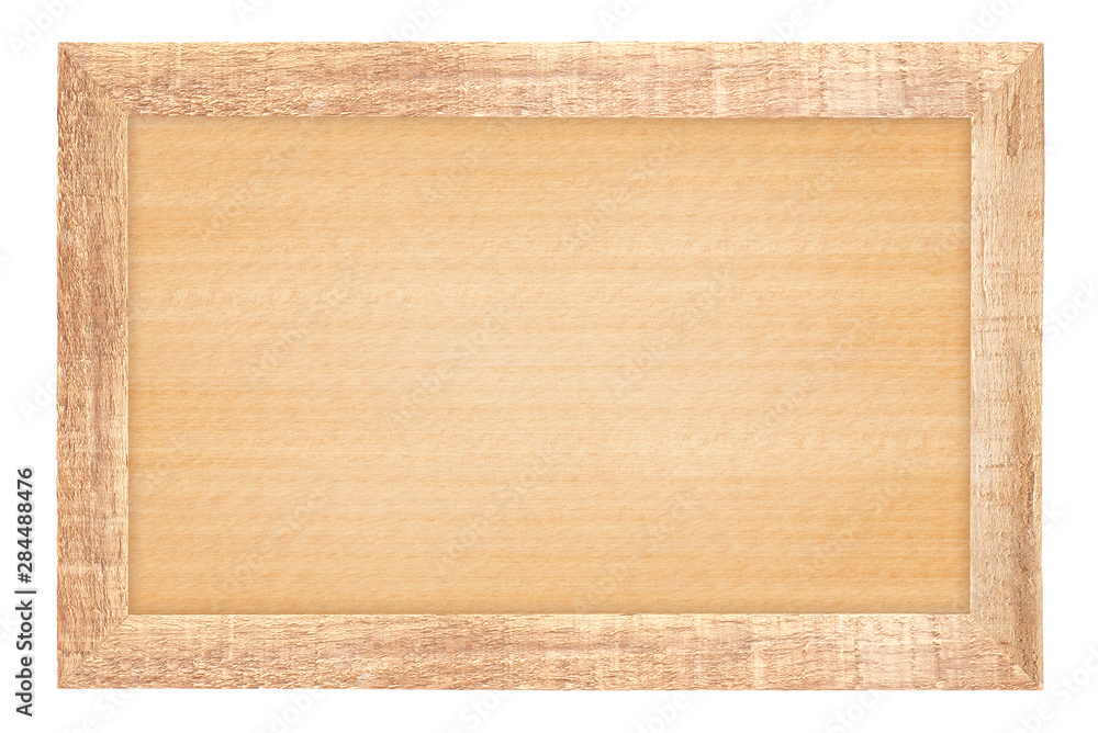 wood frame on white background with clipping path wood frame on white background with clipping path