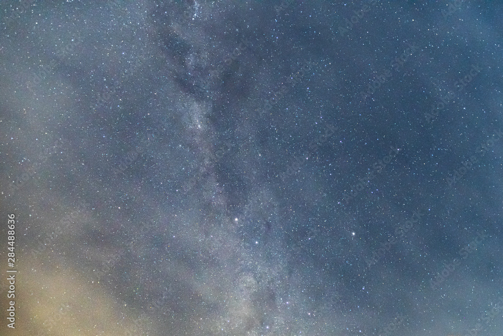 Fototapeta premium Milky Way and Soft High Clouds