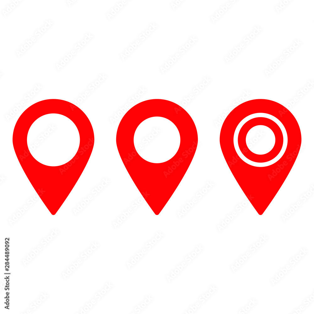 Red maps pin. Location map icon. Location pin. Pin icon vector. Red maps pin. Location map icon. Location pin. Pin icon vector.