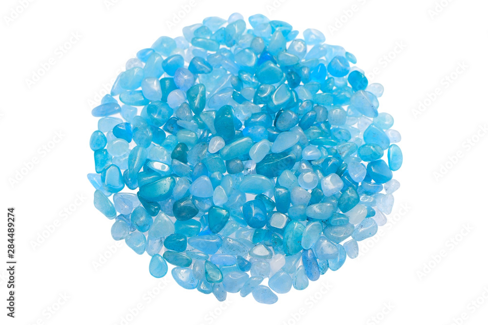 Natural quartz isolated, turquioise quartz gravel, Mineral therapy healing stones Natural quartz isolated, turquioise quartz gravel, Mineral therapy healing stones