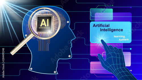 Artificial intelligence, mechanical brain profile