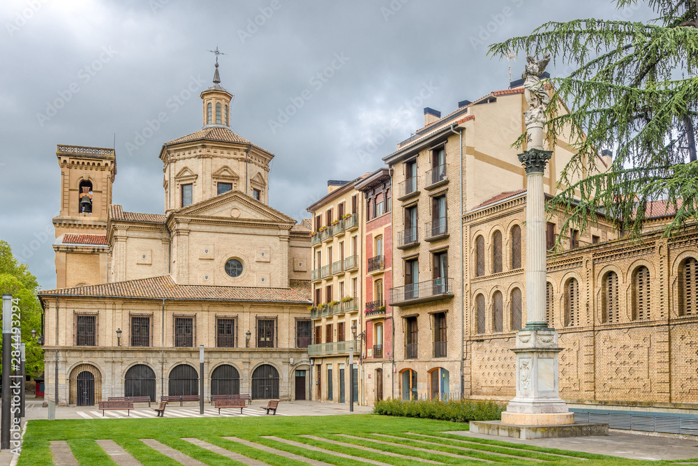 View at the Church of San Lorenzo in Pamplona - Spain