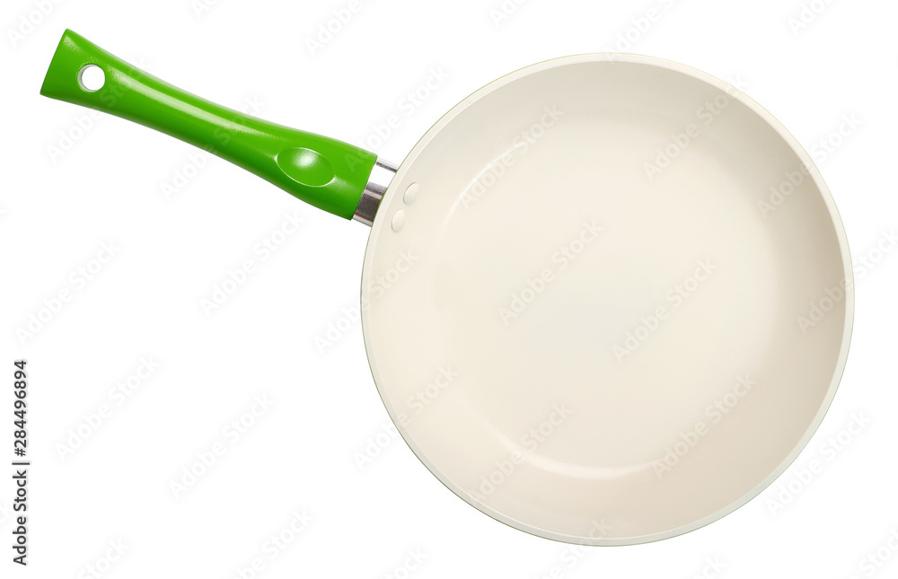 Ceramic Frying Pan. Isolated with clipping path. Ceramic Frying Pan. Isolated with clipping path.