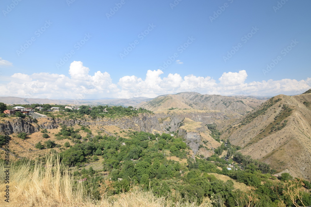 Summery mountain landscape in Armenia