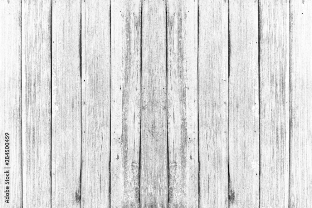 Fototapeta premium Close-up of white wood pattern and texture for background. Rustic wooden vertical