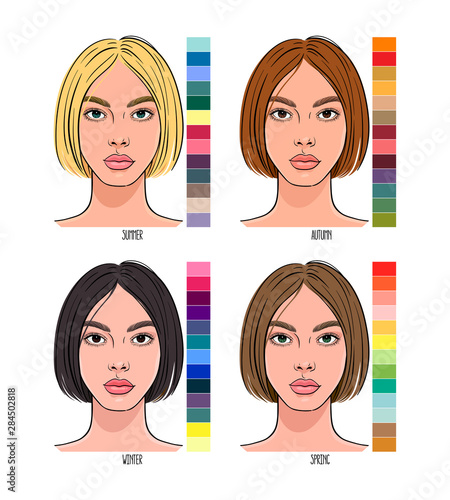 Color type of female appearance set