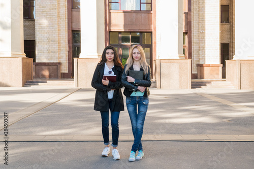 portrait of two women at the university © Gribanov