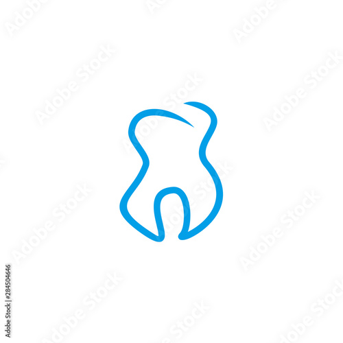 Dental care logo design vector template