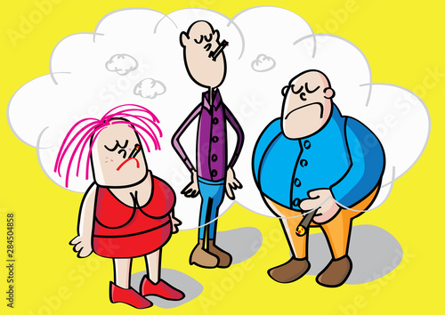 smoking break at smoking corner