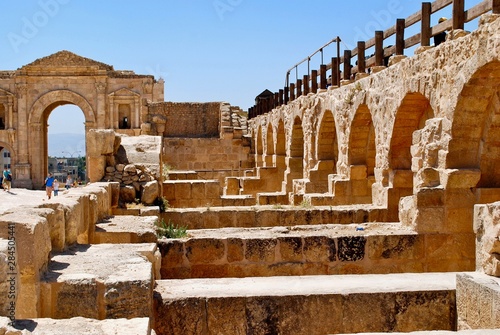stables and hadrian's arch Jerash