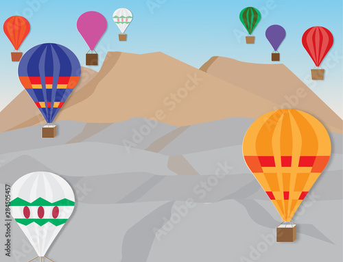 Turkey travel banner ,vector illustration.