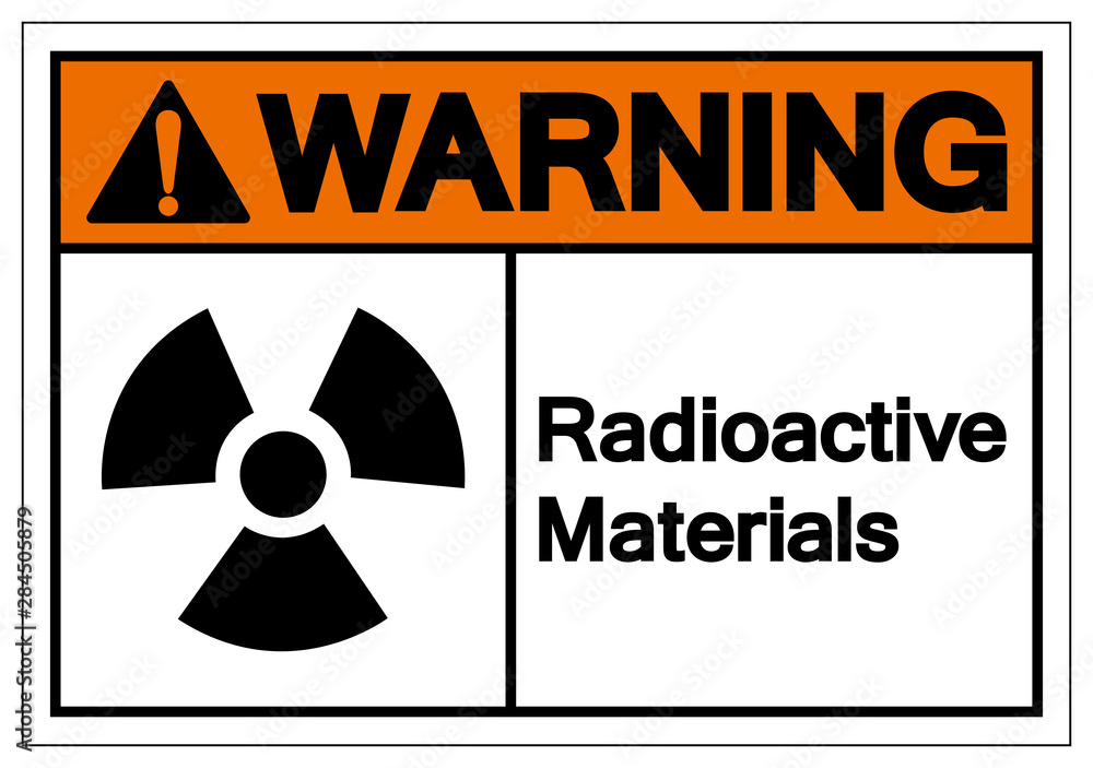 Warning Radioactive Materials Symbol Sign, Vector Illustration, Isolate On White Background Label. EPS10 Warning Radioactive Materials Symbol Sign, Vector Illustration, Isolate On White Background Label. EPS10