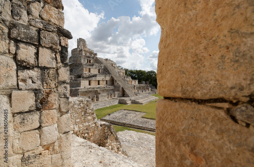 Edzna is a Maya archaeological site in the north of the Mexican state of Campeche, and it is known as House of the Itzaes. photo