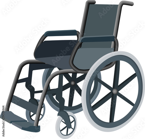 Wheelchair design concept, wheelchair rental. Can be used for website and mobile site and application. Vector illustration .