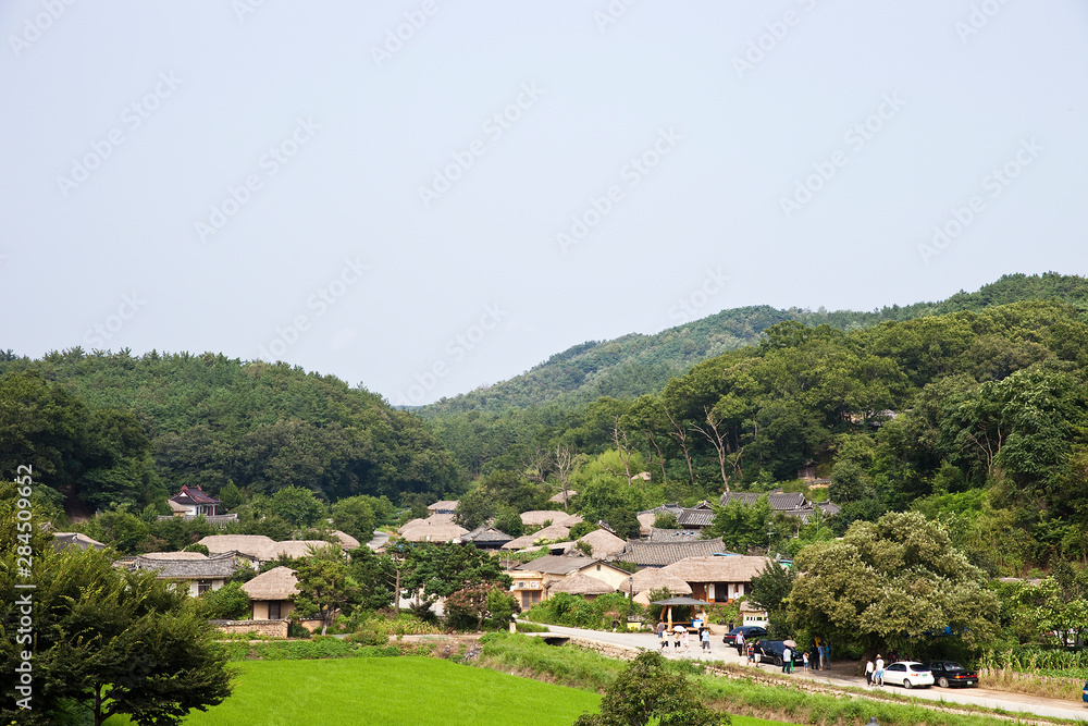 Yangdong Folk Village in Gyeongju-si, South Korea. Yangdong Folk Village in Gyeongju-si, South Korea.