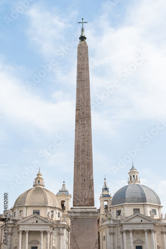 Beautiful architecture in the old Rome Itally