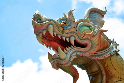 prächtige Tempelanlage in Nakhon Phanom, Thailand