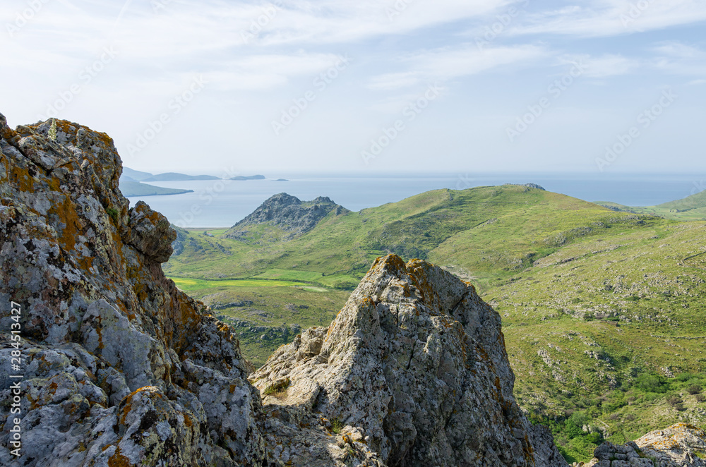 Amazing mountainous scenery in Lemnos island, Greece Amazing mountainous scenery in Lemnos island, Greece