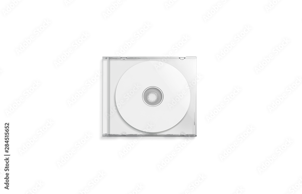 Doublesided Transluscent White Case For Storing Mini Discs With Blank Cds  On Clamps And Lying Next Disc With Reflecting Surface Stock Photo -  Download Image Now - iStock