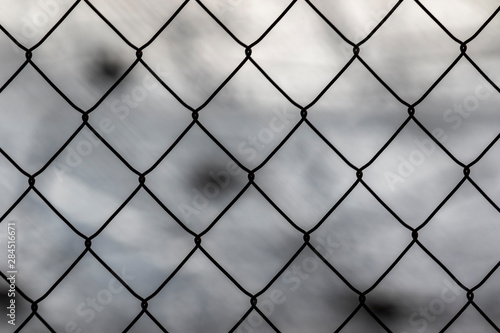 chain link fence on a background