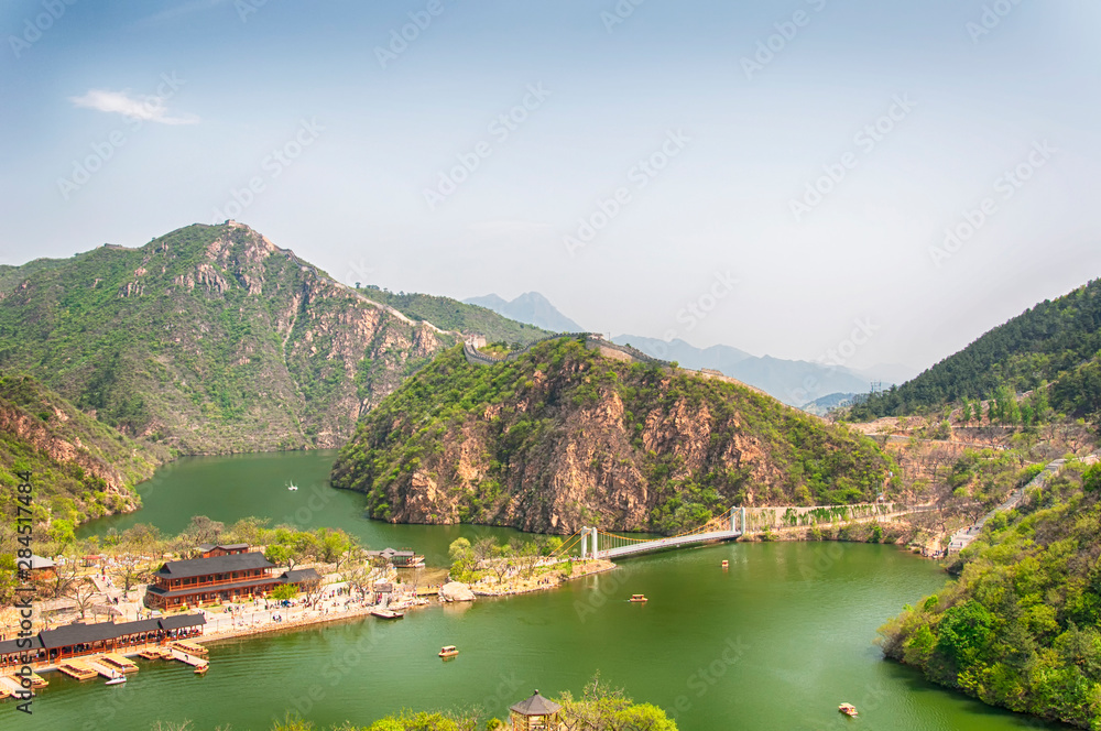 great wall of china lakeside haoming lake