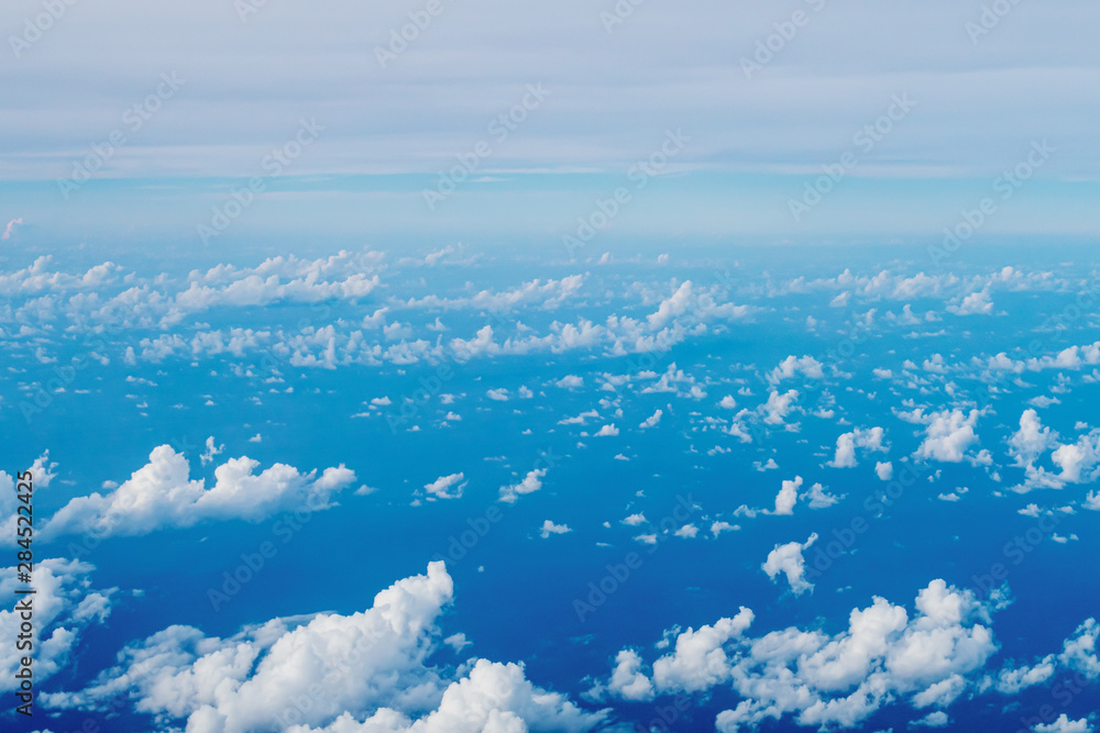 Fototapeta premium Clouds seen on the plane