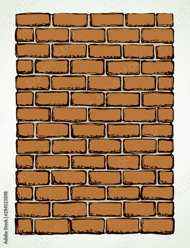 Brick. Vector drawing