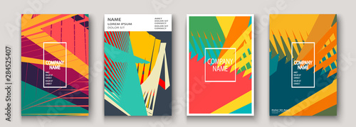 Modern cover collection design. Abstract retro 90s style texture of colorful neon lines. Striped trends background. Future geometric patterns. Design presentations, print, flyer, business cards