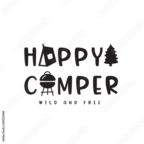 Happy camper card.