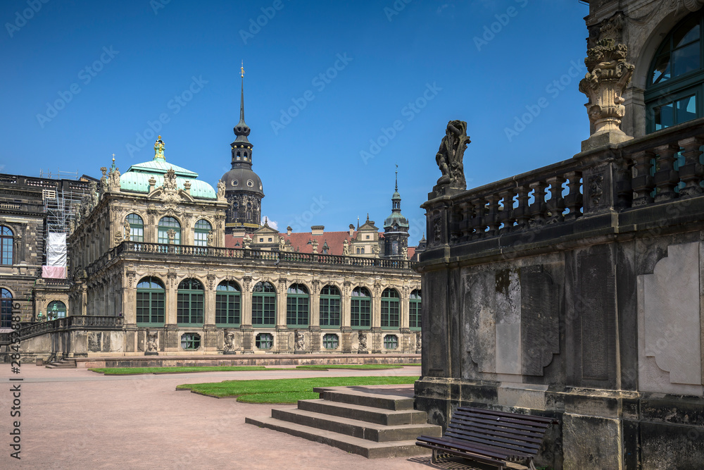 Fototapeta premium Zwinger Palace, museum complex and most visited monument in Dresden, Germany