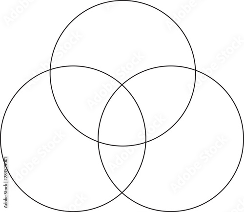 blank venn diagram printable stock illustration adobe stock