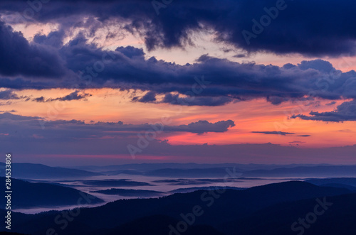 Wschód słońca Bieszczady © wedrownik52