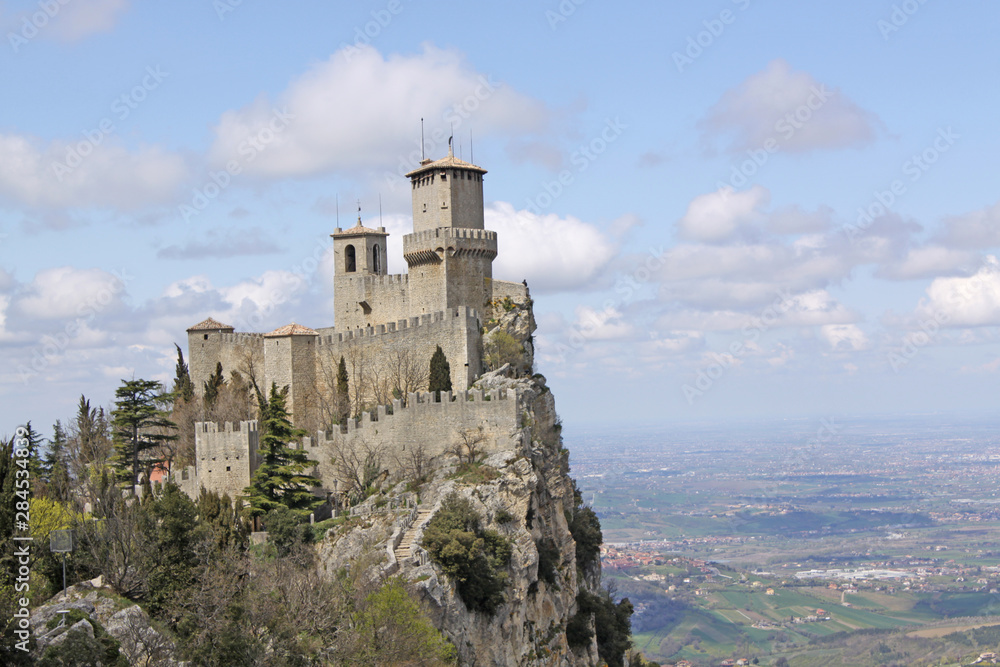 San Marino. Fortress on Titano mount