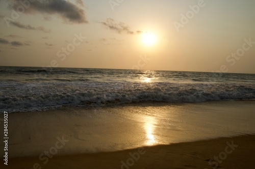 sunset on the beach