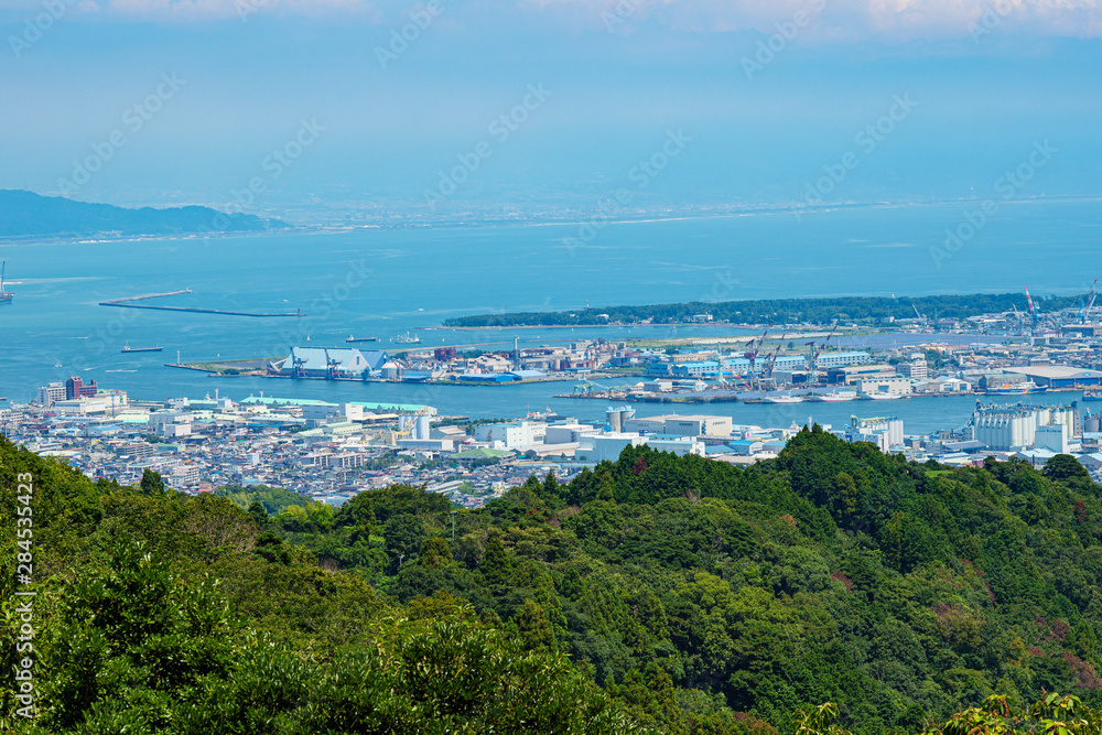 Shimizu Harbor from Nihondaira - Shizuoka Japan