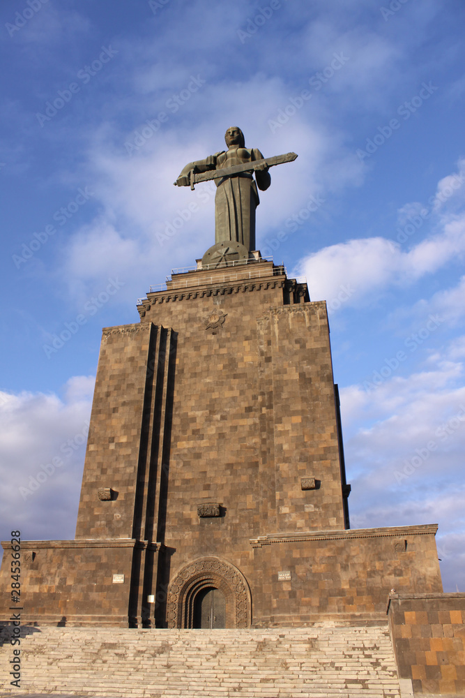 Mother Armenia, monumental statue in Victory Park. Yerevan, Armenia