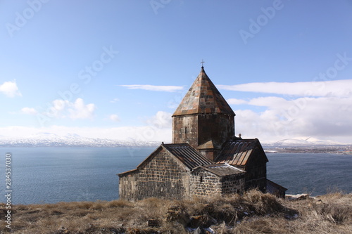 Armenia. Sevanavank (Sevan Monastery), a monastic complex located on a island of Lake Sevan in the Gegharkunik Province