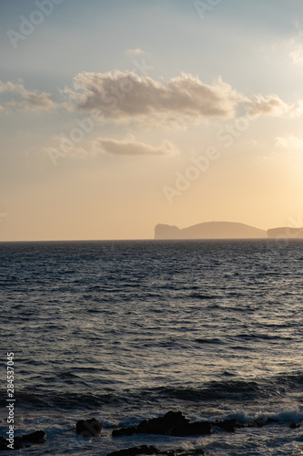 sunset over the sea