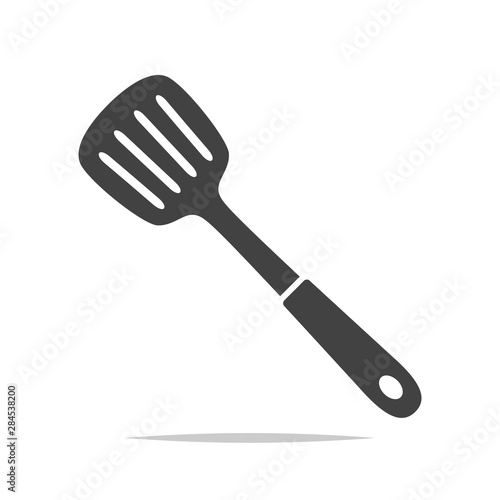 Cooking spatula icon vector isolated