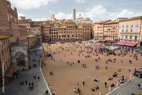 Bilde på lerret Piazza Del Campo -  Siena, Italy