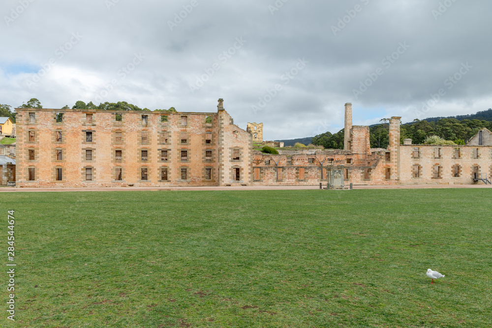 Fototapeta premium The penitentiary Port Arthur Old Church,Tasmania, Australia