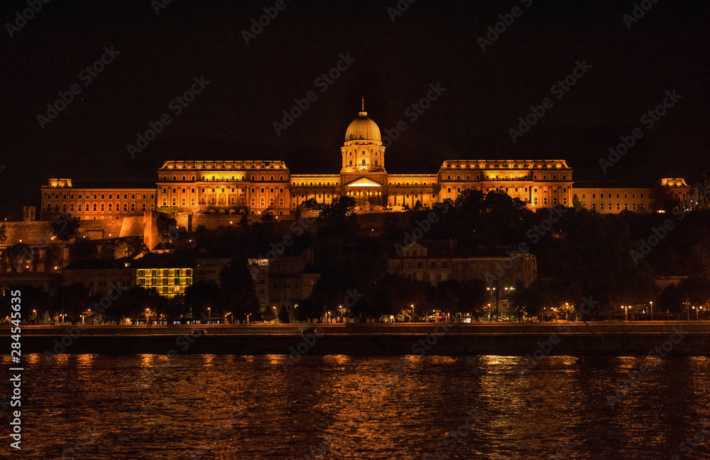 Budapest Nacht Schloss Poster
