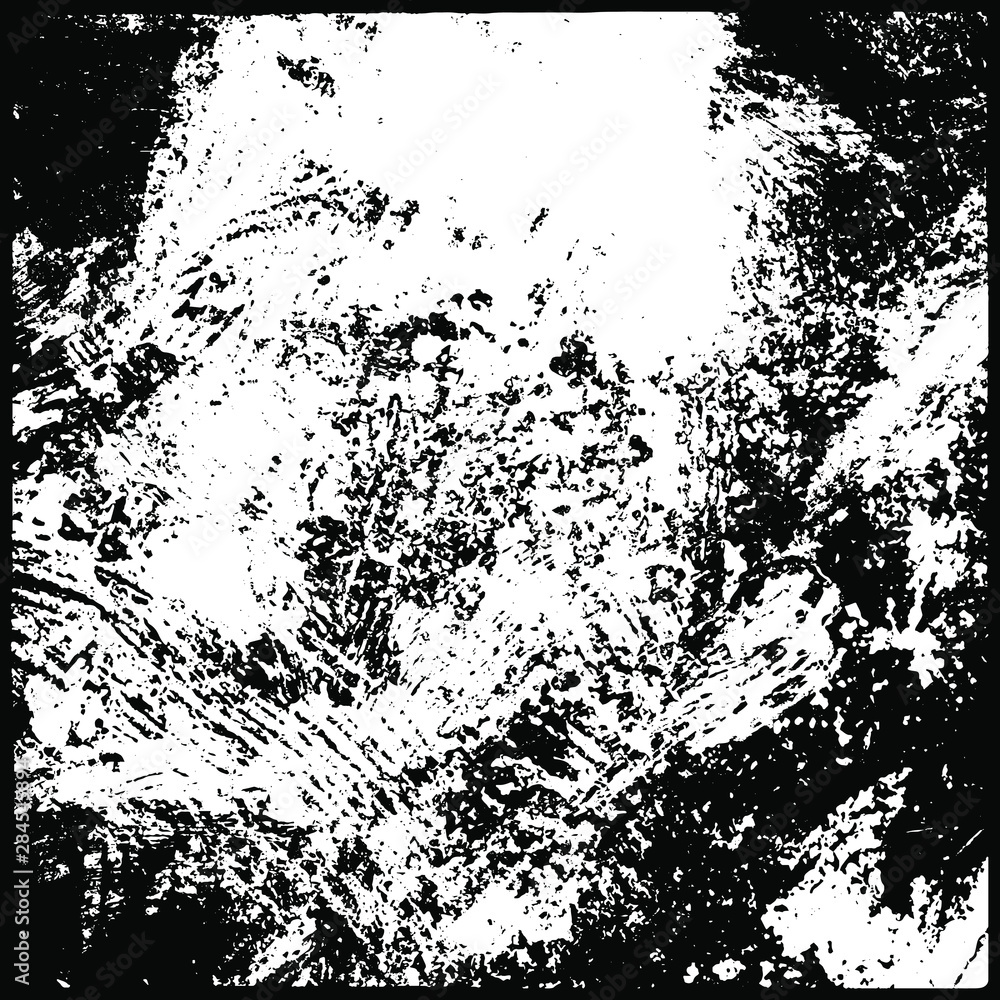 Naklejka premium Grunge is black and white. Abstract dark texture. The pattern is monochrome for the backdrop. Chaotic dirty spots