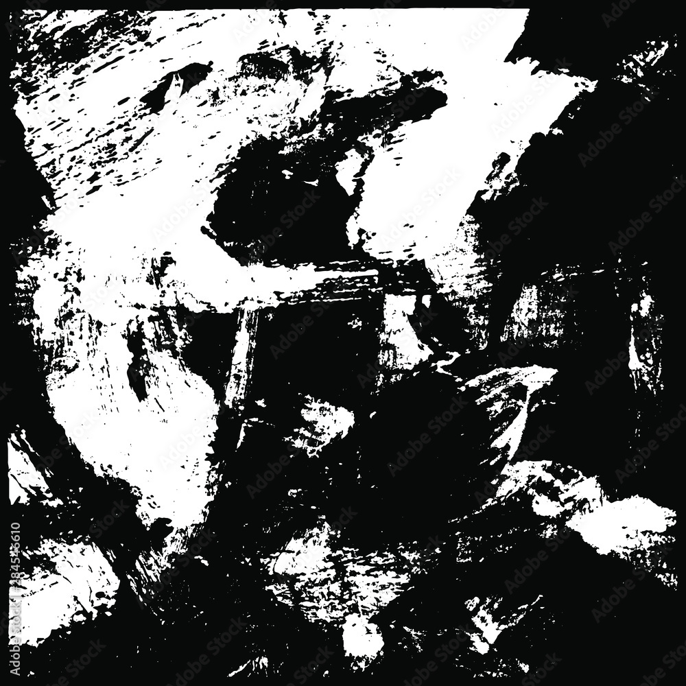 Fototapeta premium Grunge is black and white. Abstract dark texture. The pattern is monochrome for the backdrop. Chaotic dirty spots