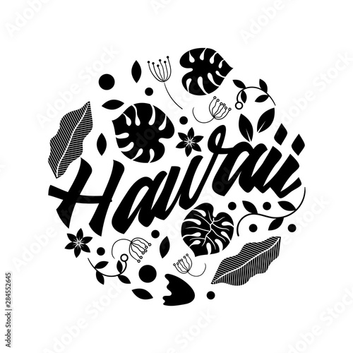 Beach tshirt, paradise, hawaii, design, clothing, vector eps 10.