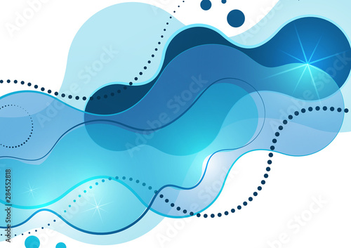 Colorful geometric background. Fluid, flow, liquid background. Composition of liquid forms. Art design for your design project.
