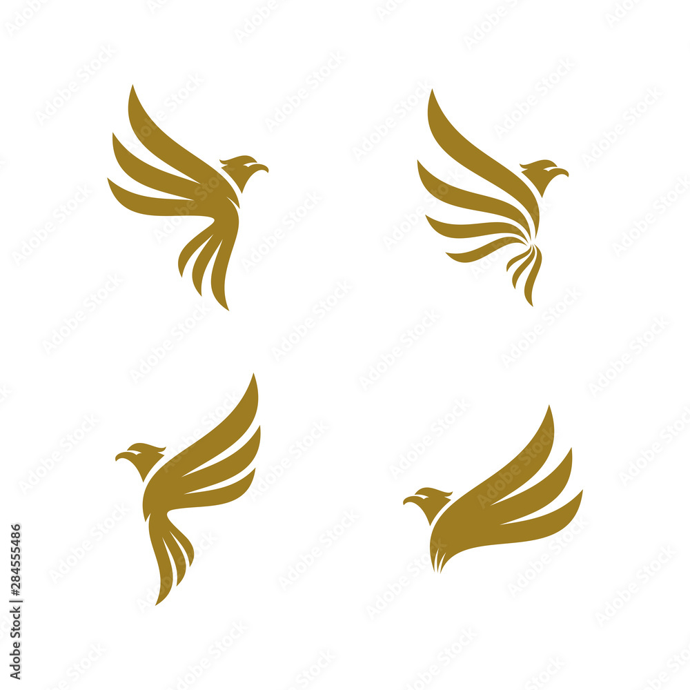 Set of Eagle logo design vector. Sport Eagle logo template Set of Eagle logo design vector. Sport Eagle logo template