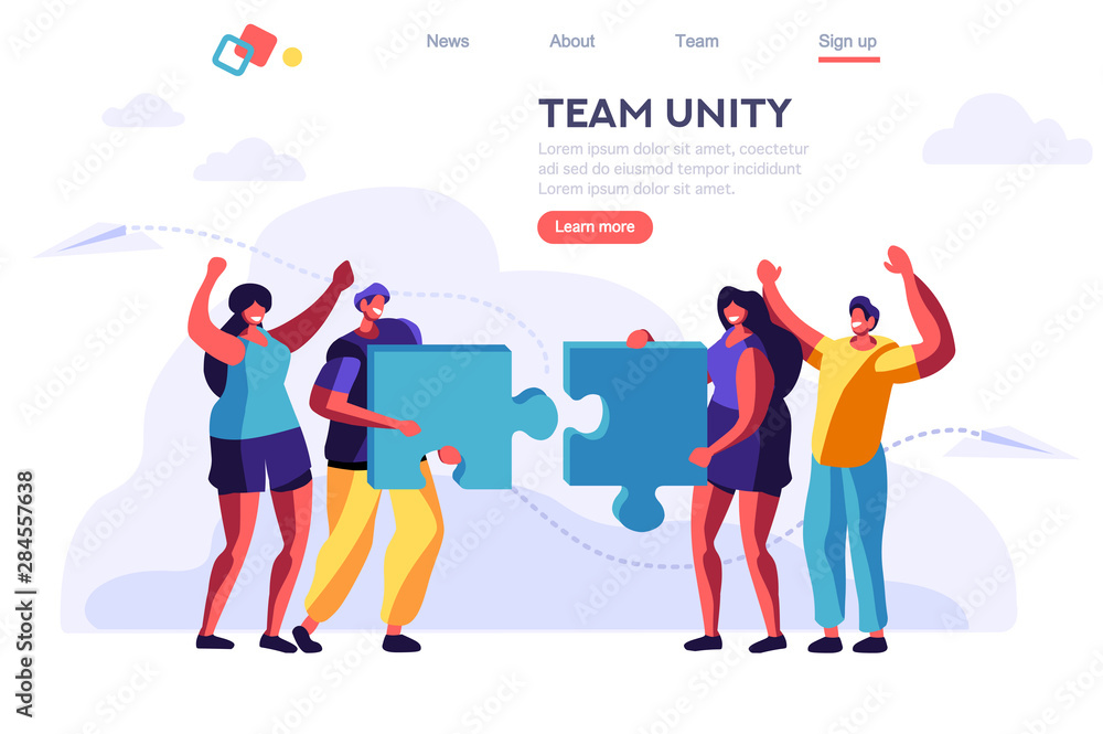 Metaphor Shape, Teamwork Object. Cooperation Jigsaw. Partnership, Blue Partner Connection. Concept for Web Banner, Infographics, Hero Images. Flat Vector Illustration Isolated on White Background. Metaphor Shape, Teamwork Object. Cooperation Jigsaw. Partnership, Blue Partner Connection. Concept for Web Banner, Infographics, Hero Images. Flat Vector Illustration Isolated on White Background.
