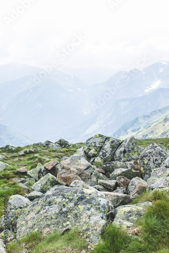 Tourist Route To Kasprowy Wierch. Rocky trail high in the mountains. © Shi 